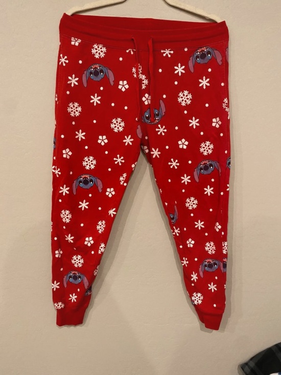 Disney Pants - Disney Red Stitch Snowflake Jogger Pants